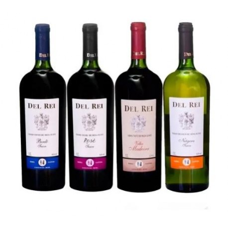 Box Misto de Vinho Del Rei 04 Unidades